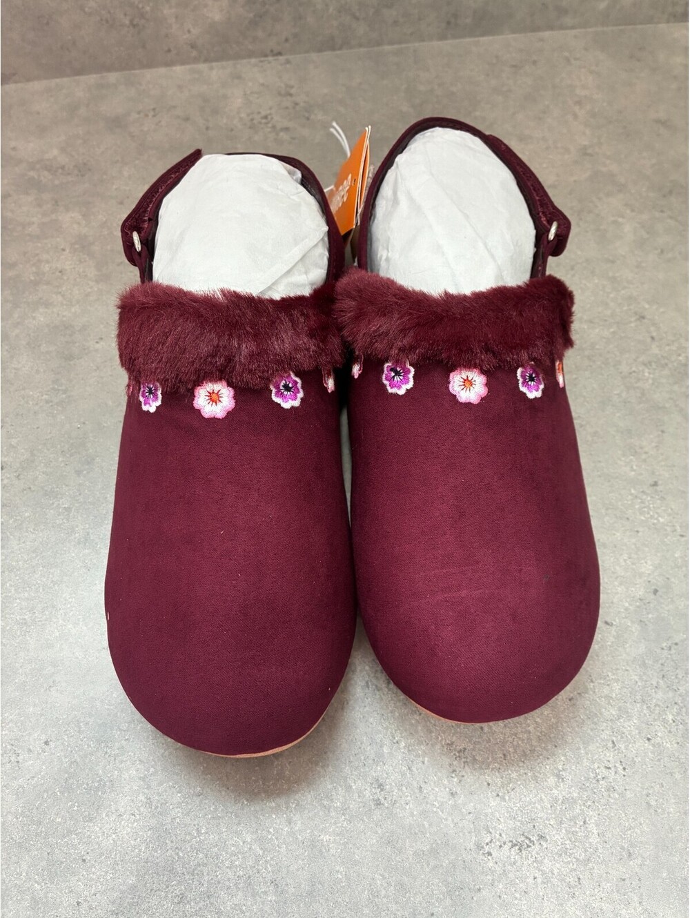 Gymboree Spice Market Girls Shoes Size 3 Faux Fur Floral NWT